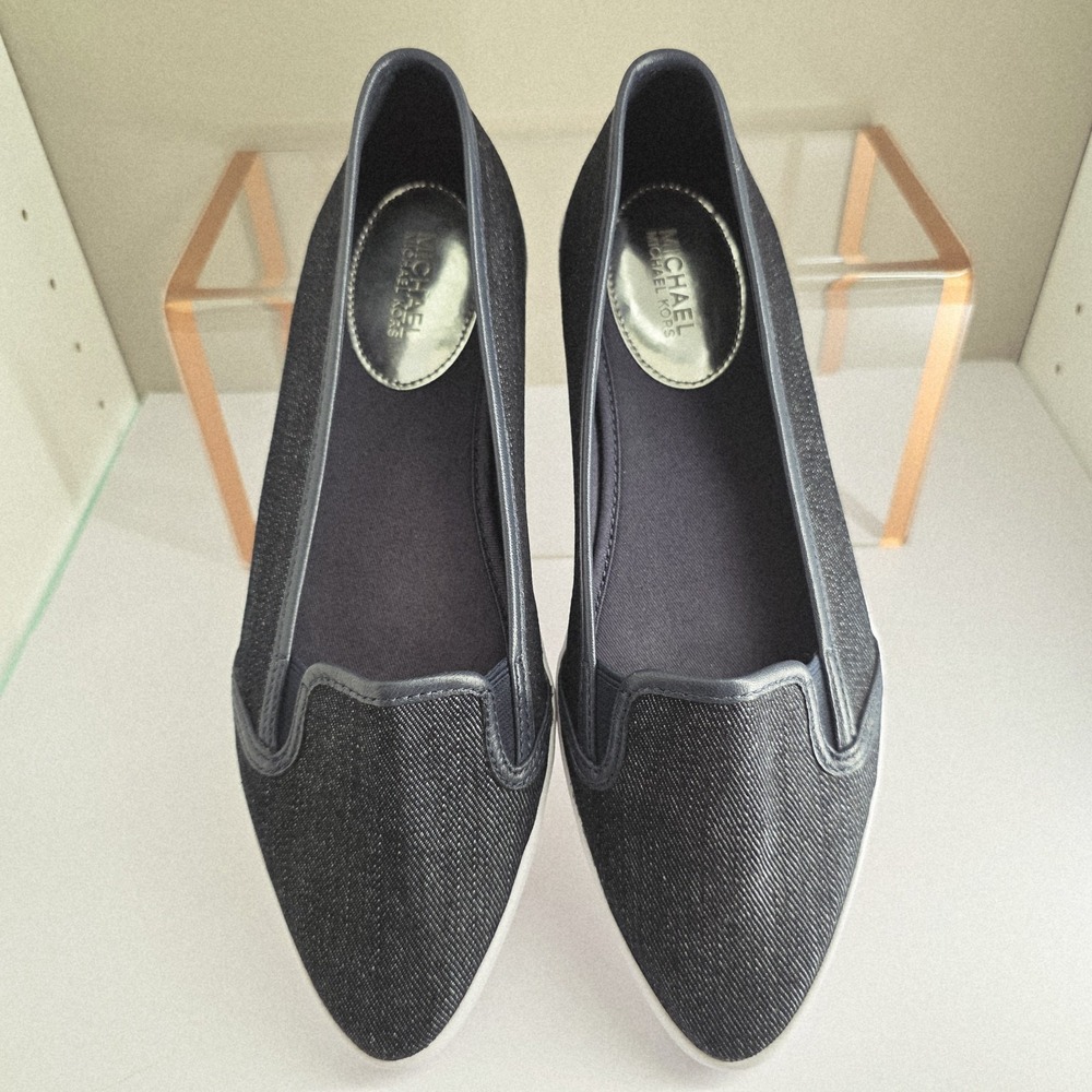 Michael Michael Kors Denim Sneaker NAVY Blue Size 9.5M